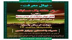 اطلاعیه جشنواره معارفی نهال معرفت.